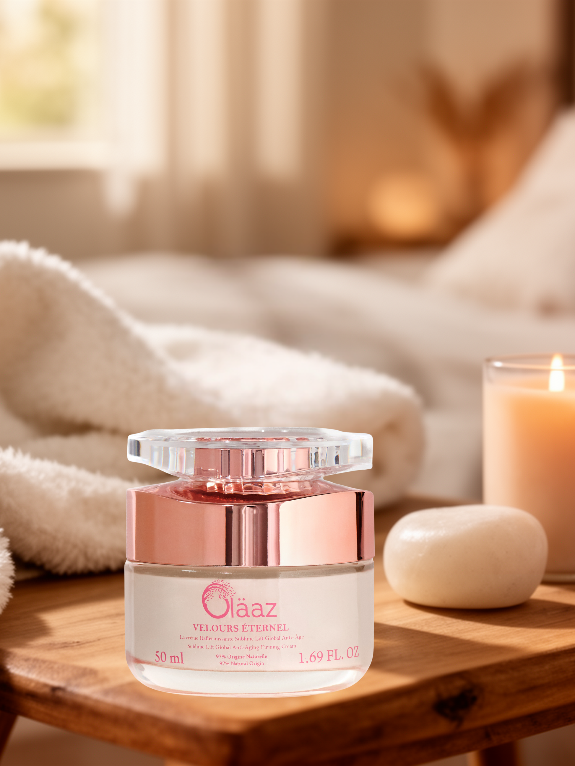 Crème anti-âge Velours Éternel Oläaz – Peau ferme et lumineuse